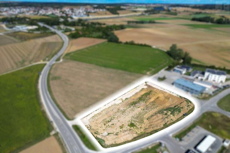 Gewerbegrundstück Ruppertswies Kösching – Zufahrt zum Gewerbegebiet