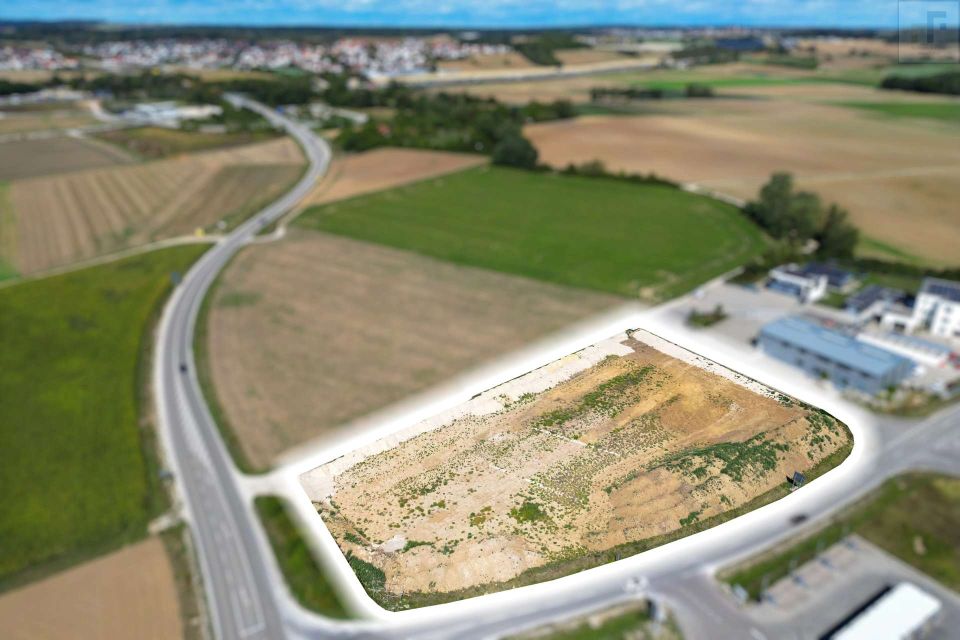 Gewerbegrundstück Ruppertswies Kösching – Eingangslage an der Zufahrtsstraße
